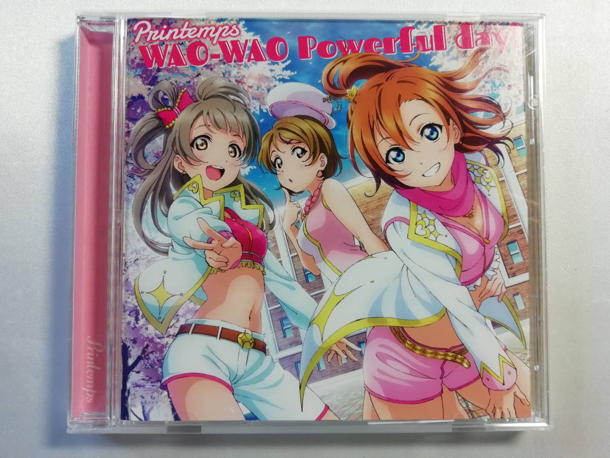 【中古品】 ラブライブ!スクールアイドルフェスティバル Printemps/WAO-WAO Powerful day! ～スマートフォンゲーム コラボシングル_画像1