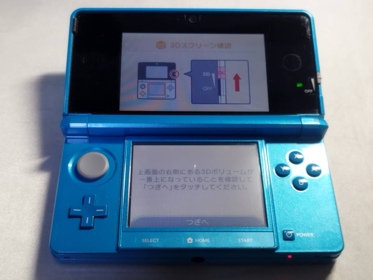 【中古品/欠品有り】 ニンテンドー3DSハード ニンテンドー3DS本体 ライトブルー 本体単品_画像1