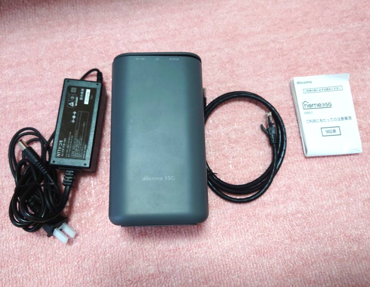 DOCOMO ドコモ home 5G HR01 ダークグレー ＵＳＥＤの画像2