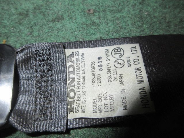 9kurudepa H12 year Accord GH-CL1 driver`s seat seat belt Driver 81450-S0A-J81ZA [ZNo:05002439]