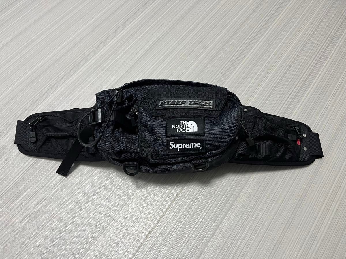 最終値下げ　THE NORTH FACE シュプリームSupremeウエストバッグ　ノースフェイス ボディバッグSteepTech