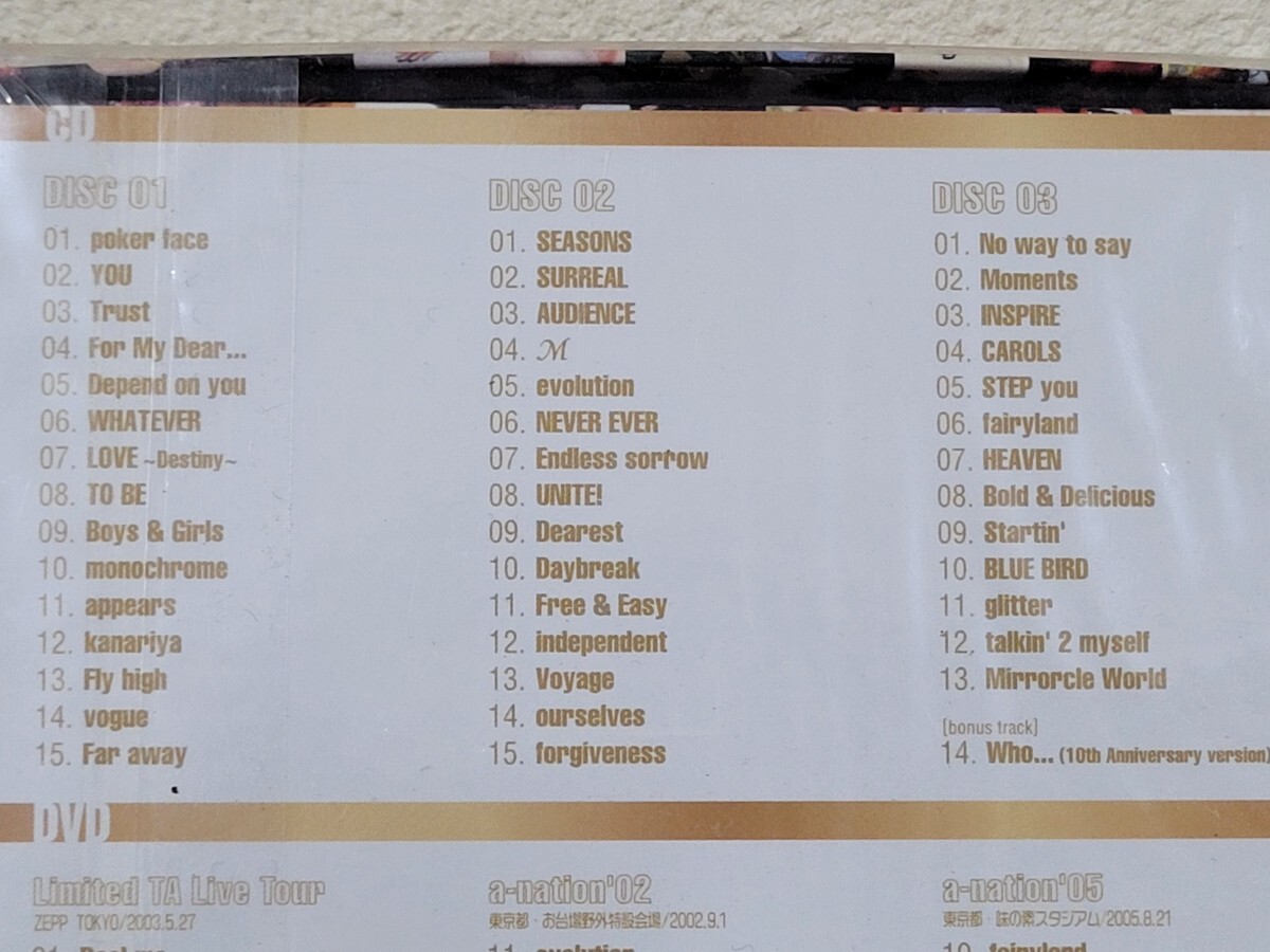 未開封 浜崎あゆみ COMPLETE ～ ALL SINGLES ～ 初回限定盤 3CD+DVD シングル・コレクション_画像4