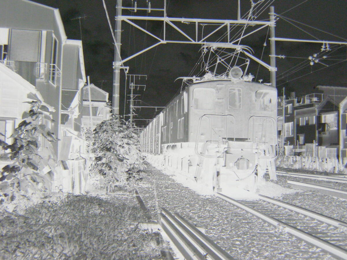 (B23)790 写真 古写真 鉄道 鉄道写真 DD1320 あいづ 白山 他 昭和49年7月21日 三河島 日暮里 フィルム ネガ 6×6㎝ まとめて 12コマ の画像2