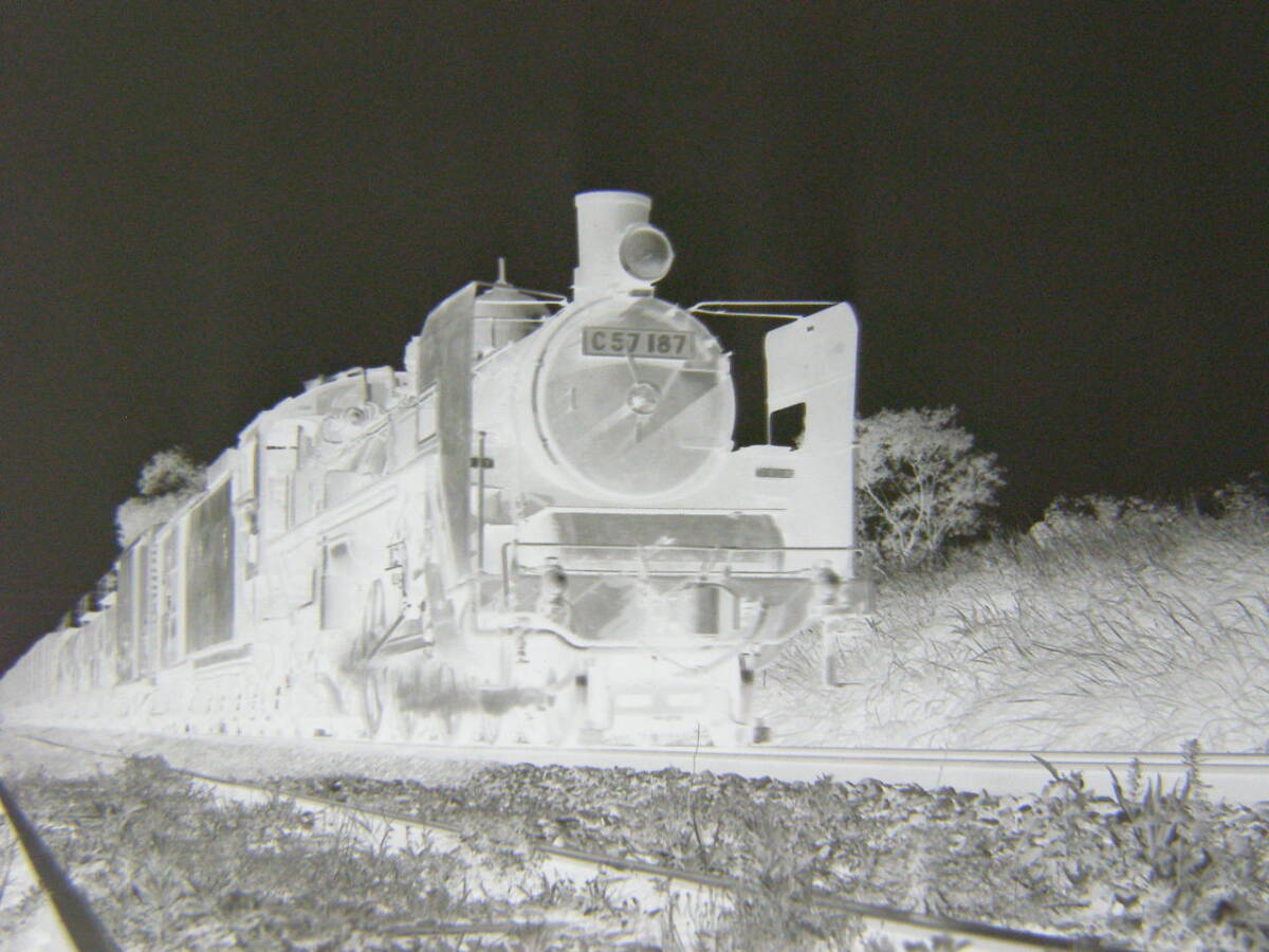 (B23)819 photograph old photograph railroad railroad photograph steam locomotiv Minamikyushu C6128 C57187 C6118 B2010 D511151 other film nega6×6. together 11 koma 
