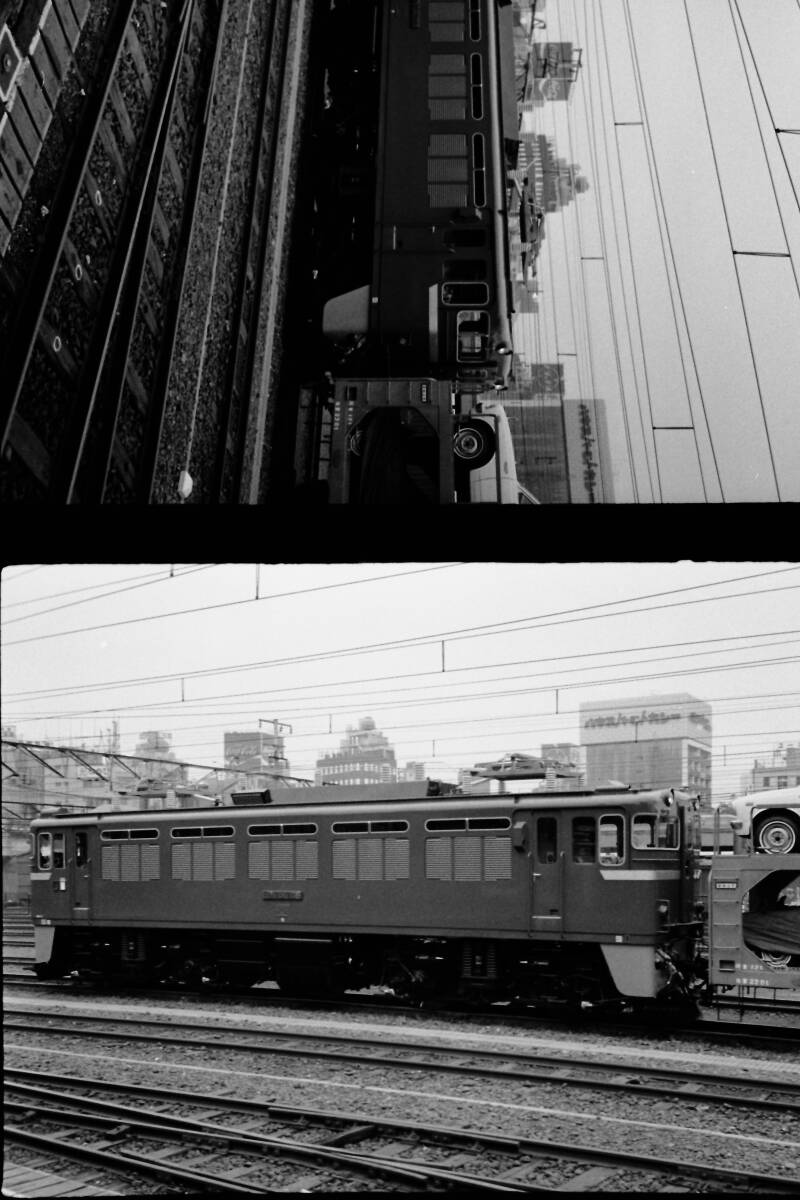 (B23)782 写真 古写真 鉄道 鉄道写真 蒸気機関車 D51516 D51723 ED75746 新宿行 他 フィルム ハーフサイズ ネガ まとめて 40コマ の画像7