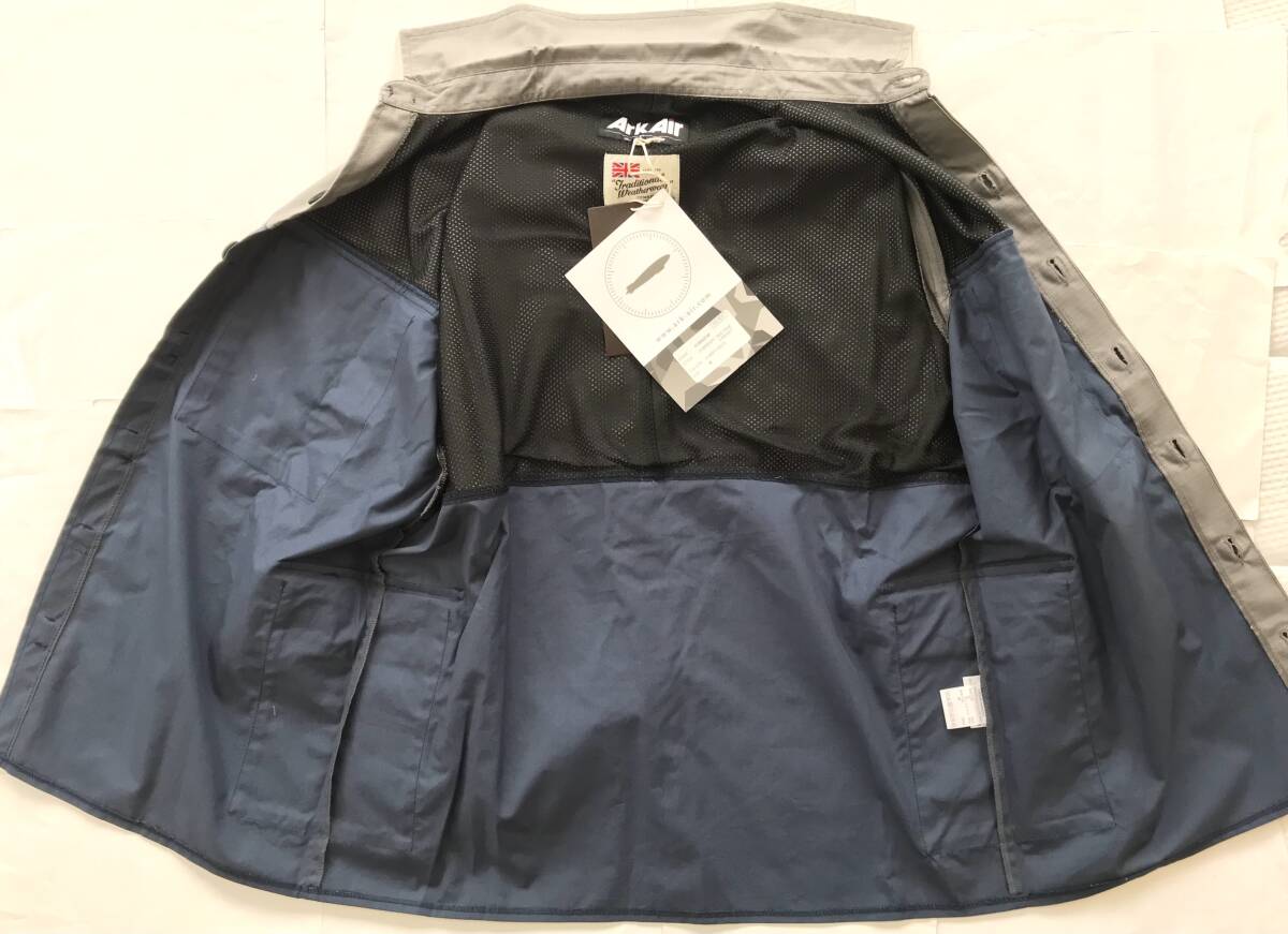 新品36,300円★英国製 Traditional Weatherwear★トラディショナル ウェザーウェア★長袖シャツ Ark Airコラボ sizeM★OVER SHIRT TWO TONE_画像9