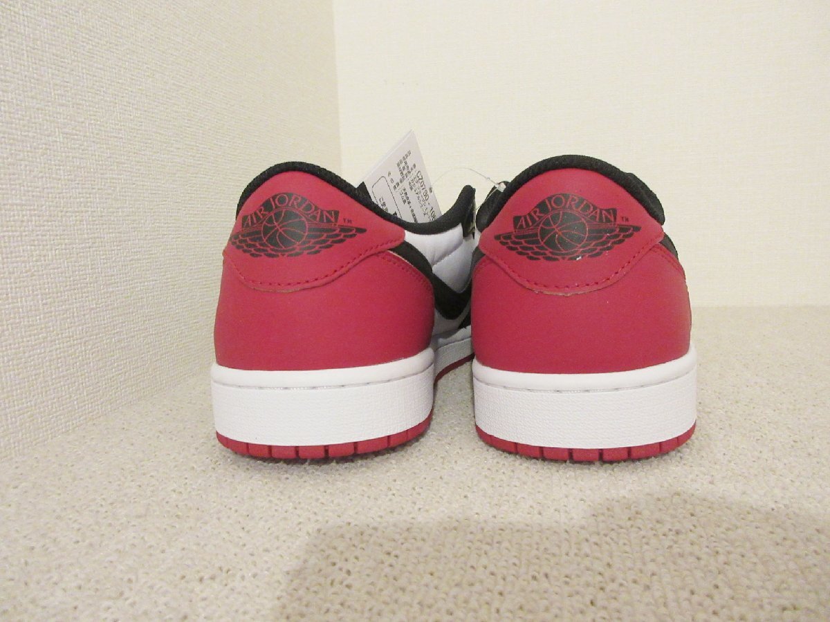 〇1000円～未使用 ナイキ NIKE AIR JORDAN 1 RETRO LOW OG エアジョーダン1 レトロ ロー ブラック トゥ CZ0790-106 スニーカー 28㎝の画像3