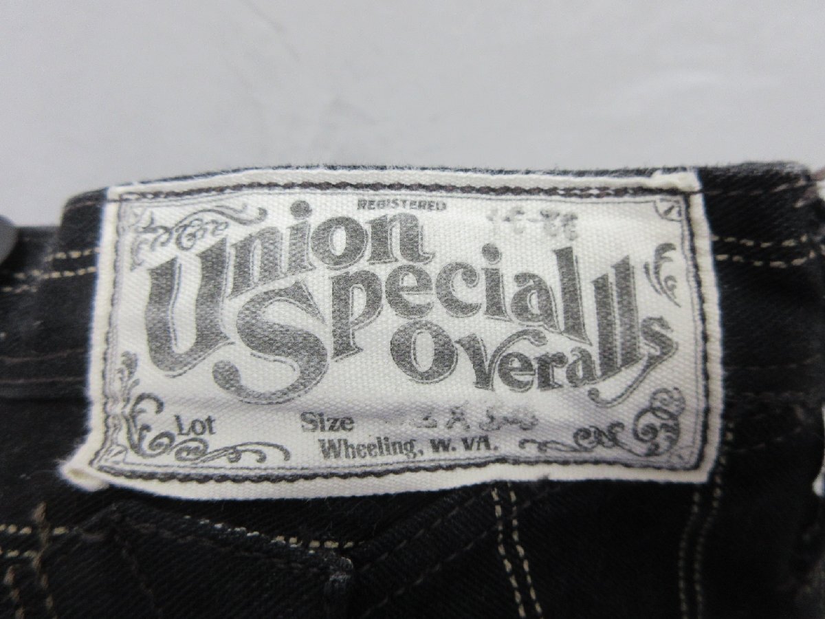 ◆1000円～フリーホイーラーズ FREEWHEELERS UNION SPECIAL OVERALLS ペインターパンツ サイズ32？の画像3