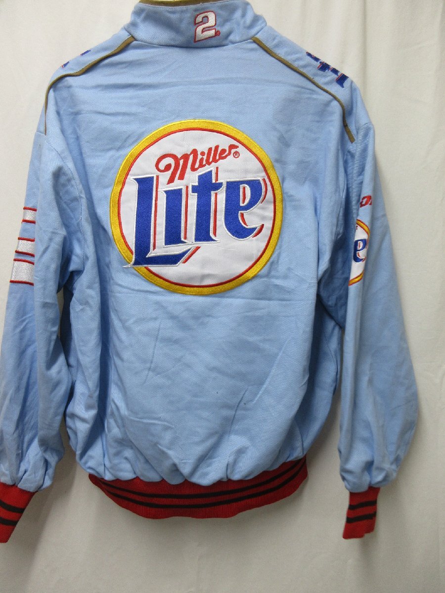 1000円～JH DESIGN Miller Lite レーシングジャケット サイズLの画像2