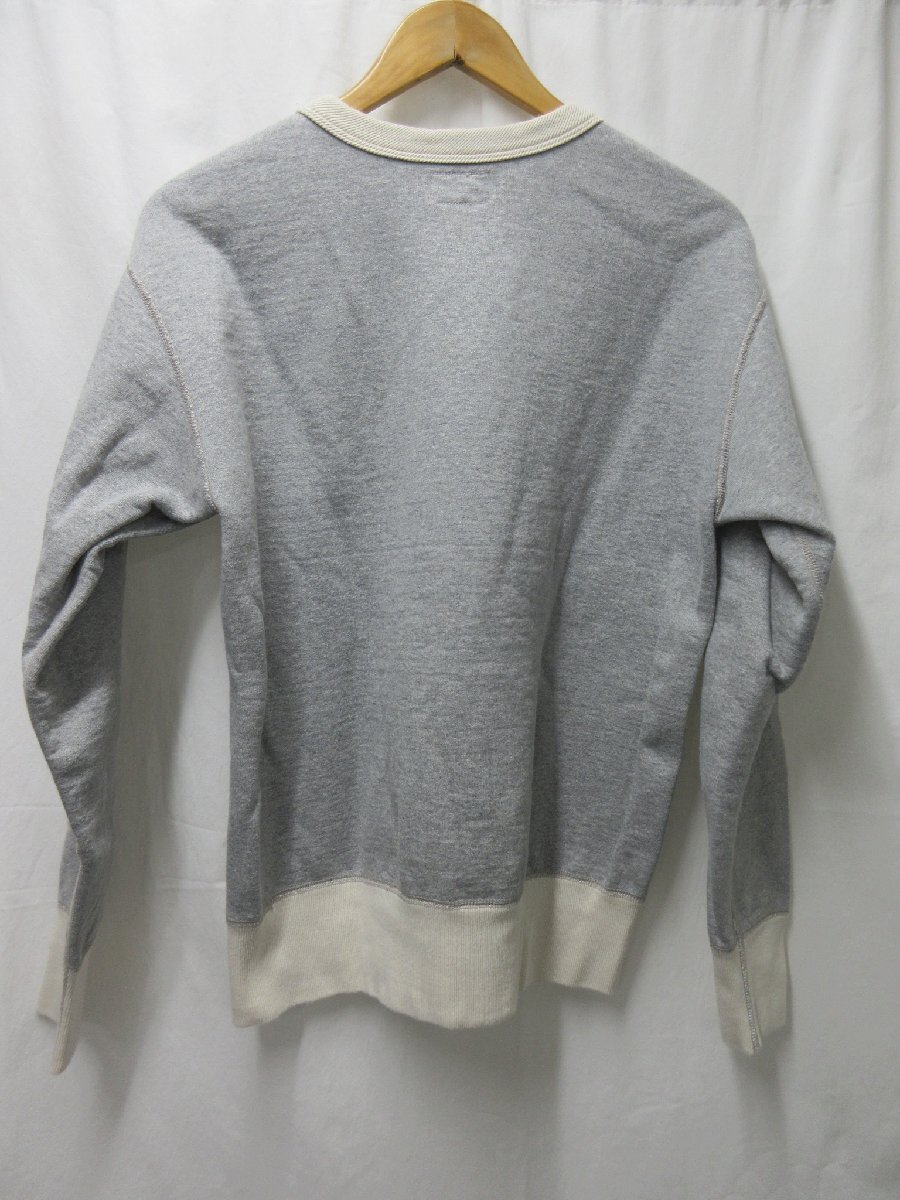 ◆1000円～ザ リアル マッコイズ THE REAL McCOYS BALL PARK KNIT WEAR 両Vスウェット サイズMの画像3