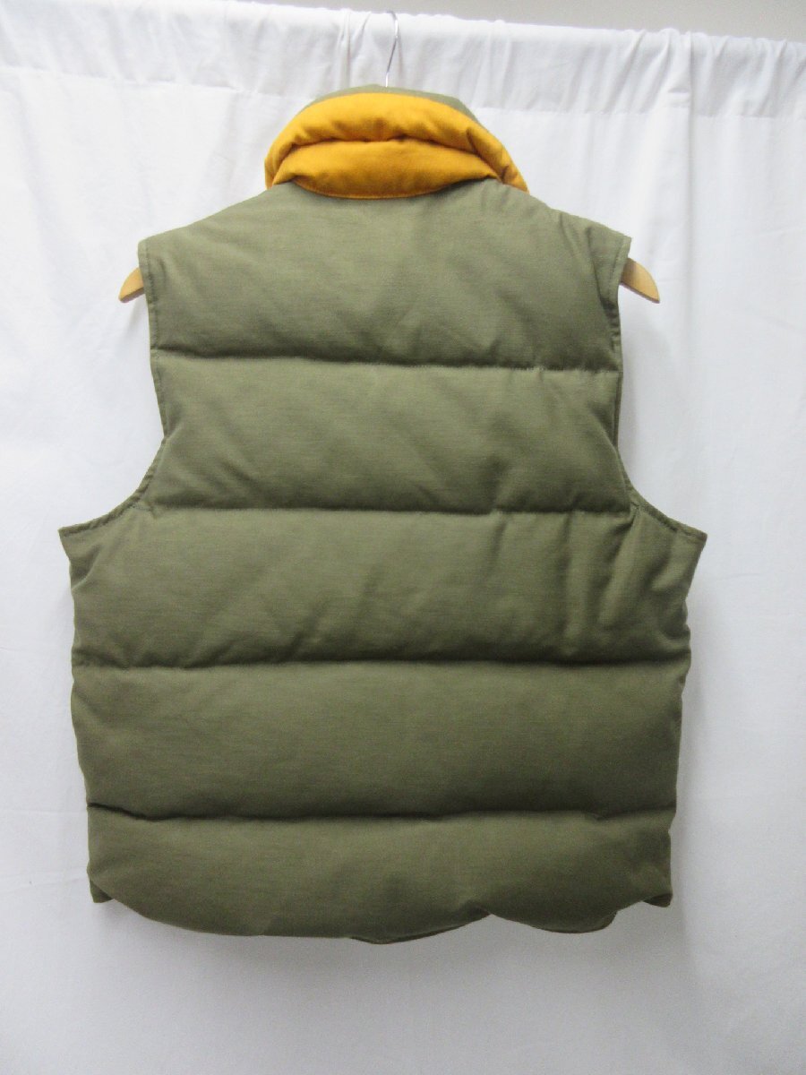 ◆1000円～極美品 ミスターフリーダム MISTER FREEDOM MFSC OD BACK SATIN DOWN VEST バックサテンダウンベスト USA製 サイズMの画像2