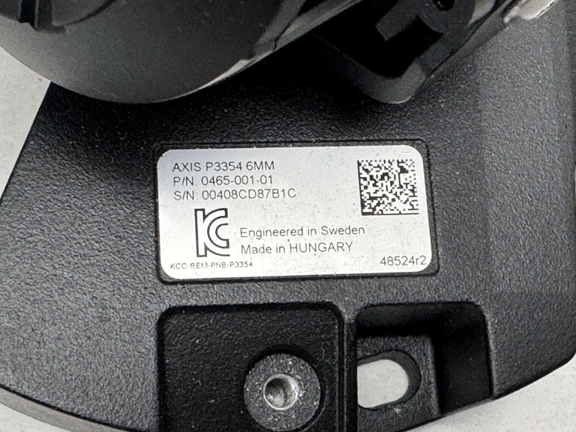 複数あり 高機能タイプ AXIS P3354 6MM ネットワークカメラ 高解像 即決の画像6