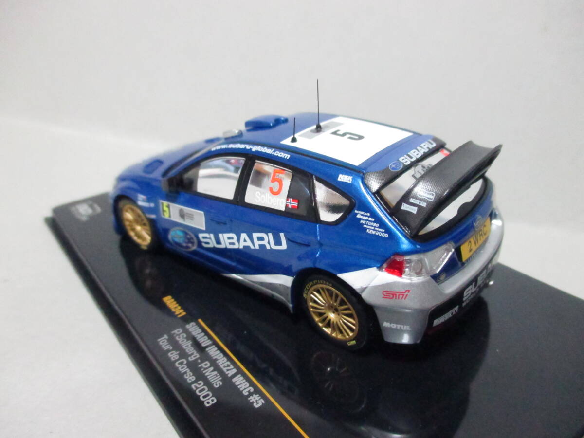 1/43 イクソ 3代目 スバル インプレッサ WRX STI GRB ソルベルグ ミニカー IXO SUBARU IMPREZA WRC Tour de Corse 2008 #5 P.Solberg_画像7