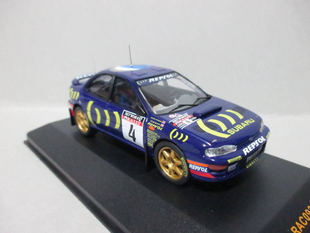 1/43 イクソ 初代 スバル インプレッサ WRX STI GC8 コリン・マクレー ラリー ミニカー WRC IXO SUBARU IMPREZA 555 RAC 1995 #4 C.McRae_画像6