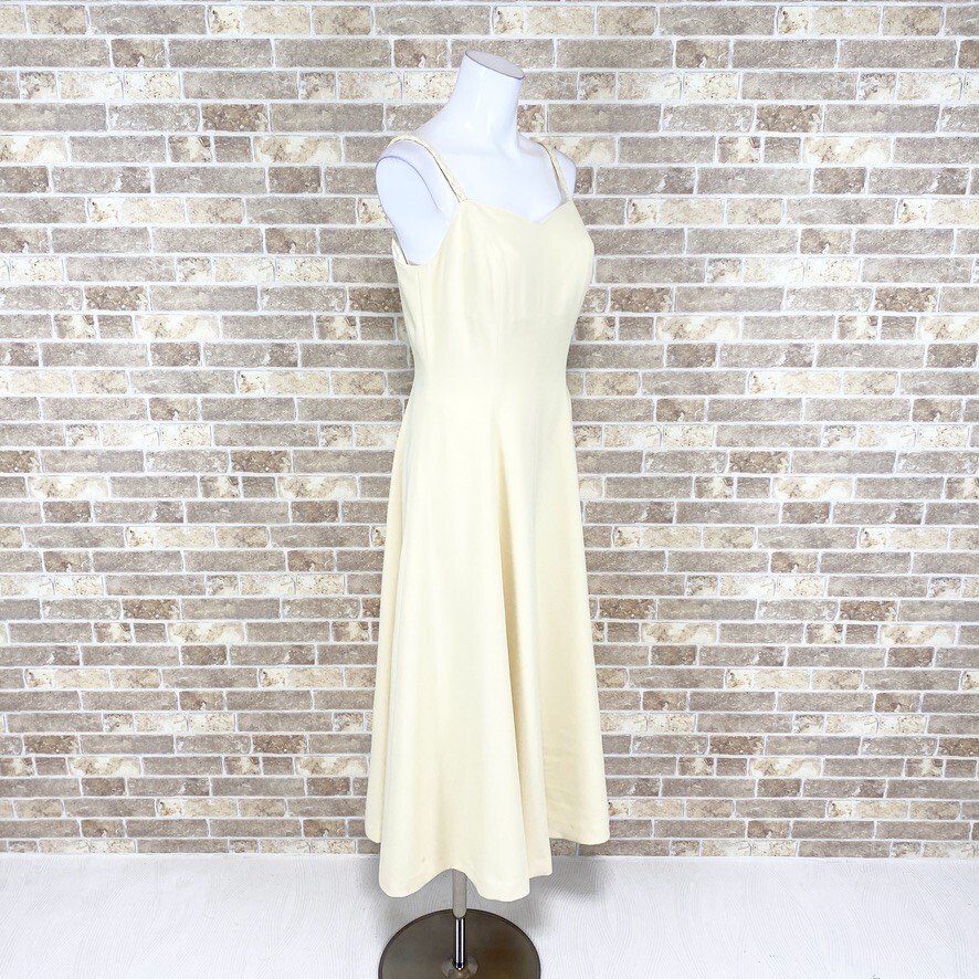 1 jpy dress CELTIC Millet n.tomoda Cami dress 9 cream yellow color dress kyabadore presentation Event used 3887