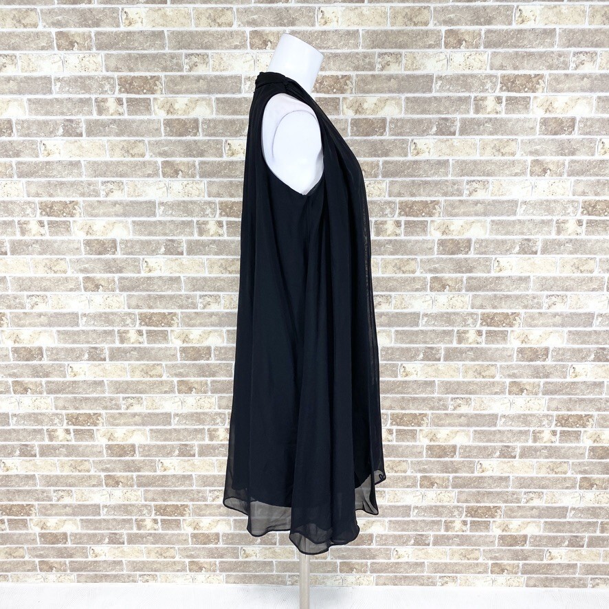 1円 ドレス Dellise Noir ワンピース 11AR 黒 カラードレス キャバドレ 発表会 イベント 中古４０６６の画像3