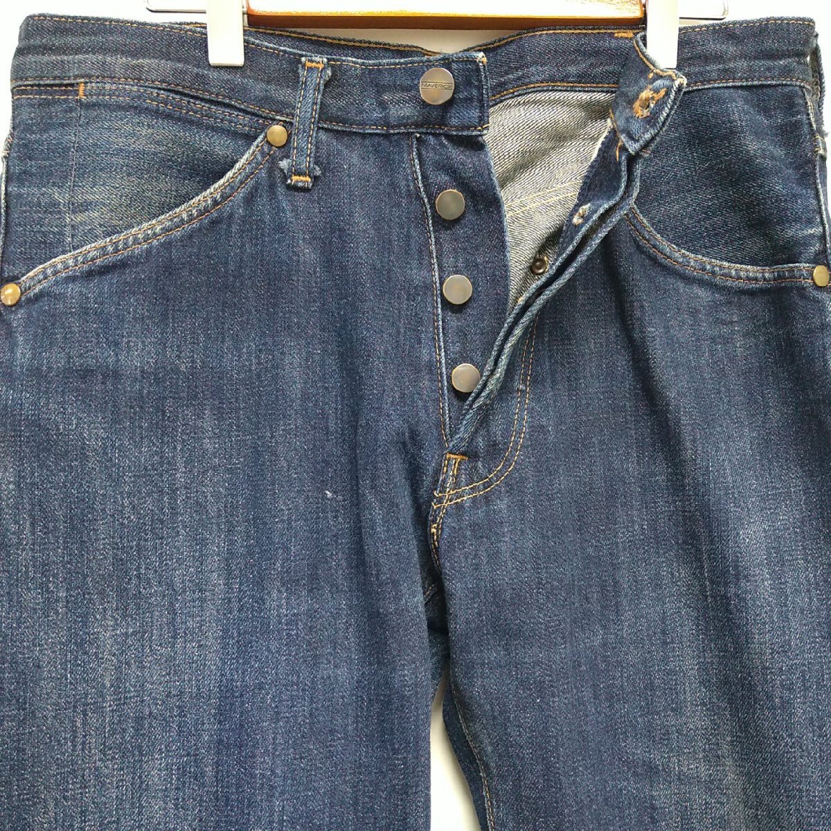 (^w^)b フラッシャー 付き USED品 MAVERICK マーベリック 80s 90s ヴィンテージ ウエスタン カット デニム ジーンズ 14 3/4 OZ 8478ｗEの画像5