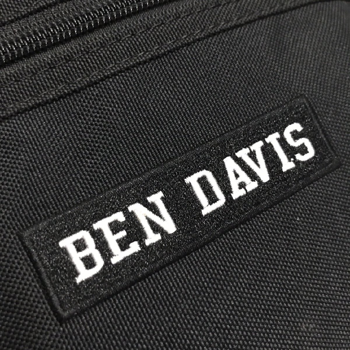 (^w^)b BEN DAVIS ベン・デイビス ショルダー サブ バッグ 鞄 かばん 肩掛け シンプル 万能 人気 ブラック B0440wE_画像9