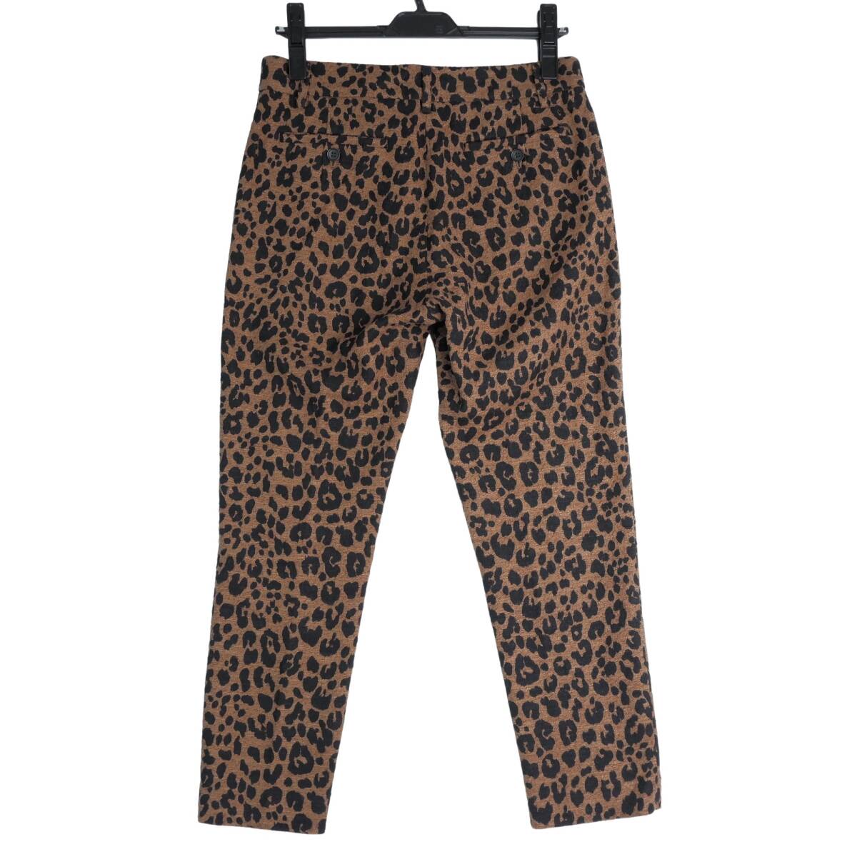 * beautiful goods free shipping * MOGA Moga Leopard total pattern stretch pants black × tea black Brown lady's 2 L corresponding * made in Japan * 1004D0