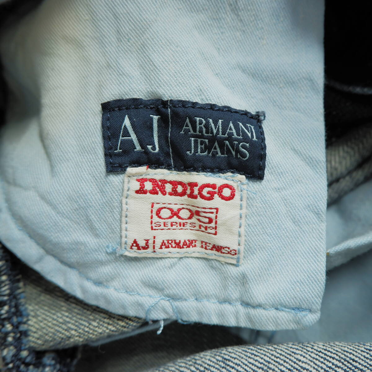 ◆良品 送料無料◆ AJ ARMANI JEANS アルマーニ ジーンズ INDIGO 005 カーゴ ジーンズ デニム パンツ メンズ 30 1974D0の画像6