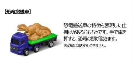 マクドナルド ハッピーセット トミカ　恐竜搬送車