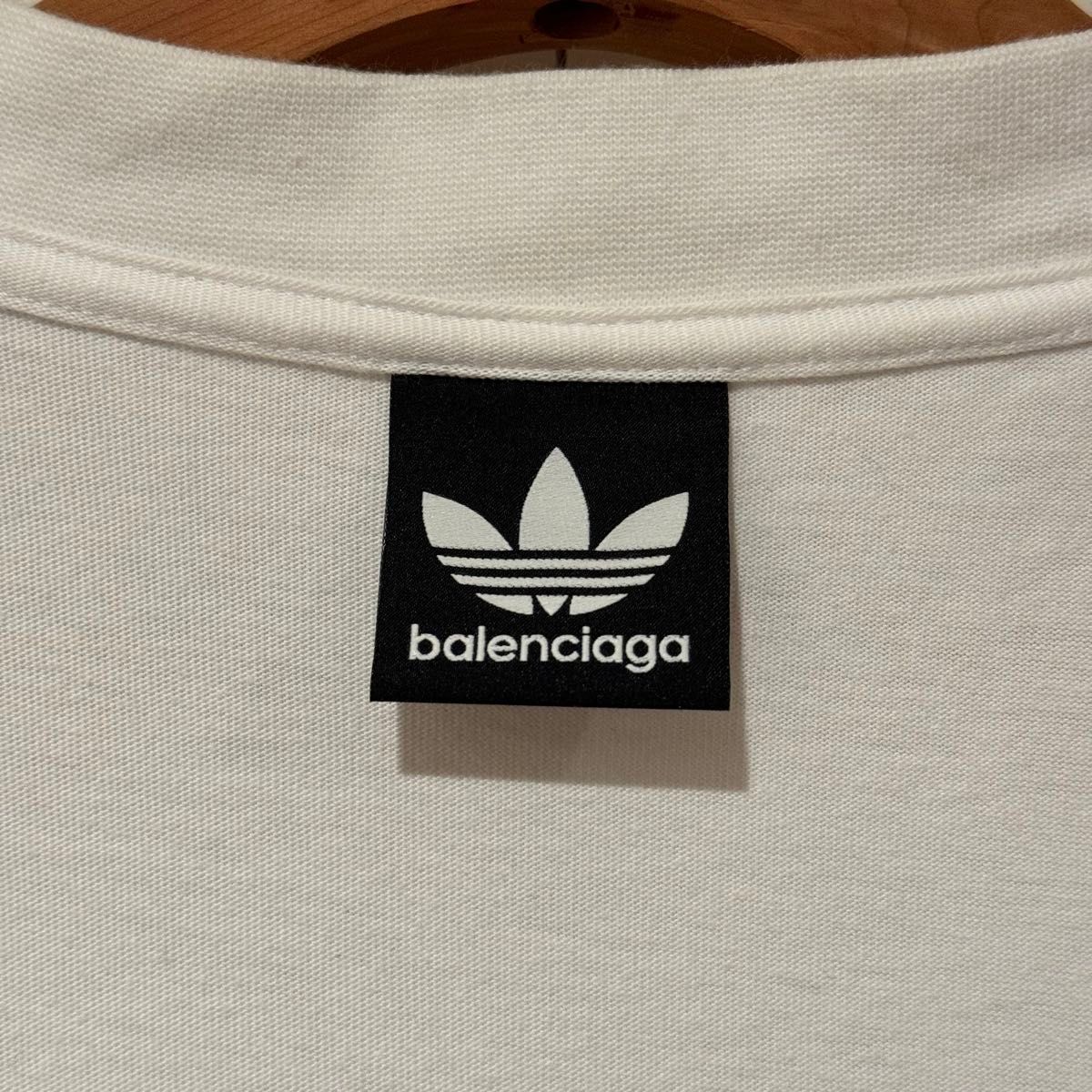 新品 バレンシアガ アディダス パフォーマンスロゴ インサイドアウト Tシャツ 2 M BALENCIAGA ADIDAS TEE