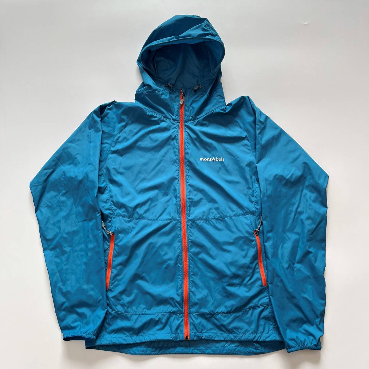 【mont-bell*モンベル*ウインドブラスト パーカ*US/EUR Mサイズ*ターコイズ】patagonia/columbia/snowpeak/MSR/coleman/ARC'TERYX/Gregoryの画像1