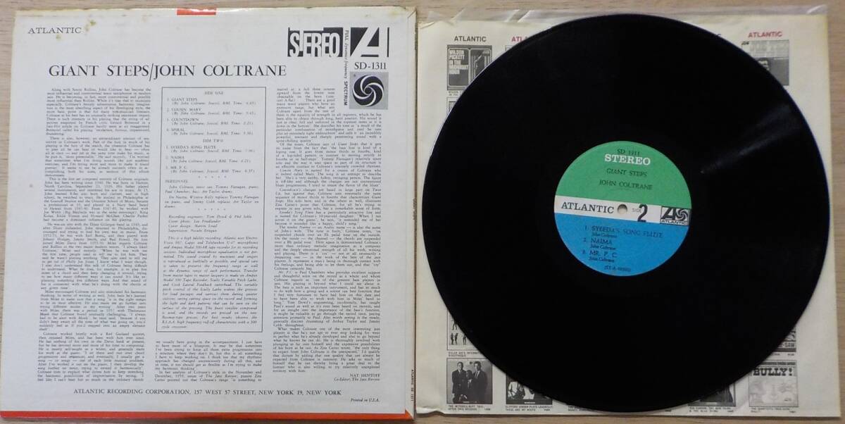 【中古LPレコード】JOHN COLTRANE:GIANT STEPS【SD 1311】＊US盤＊ステレオの画像2