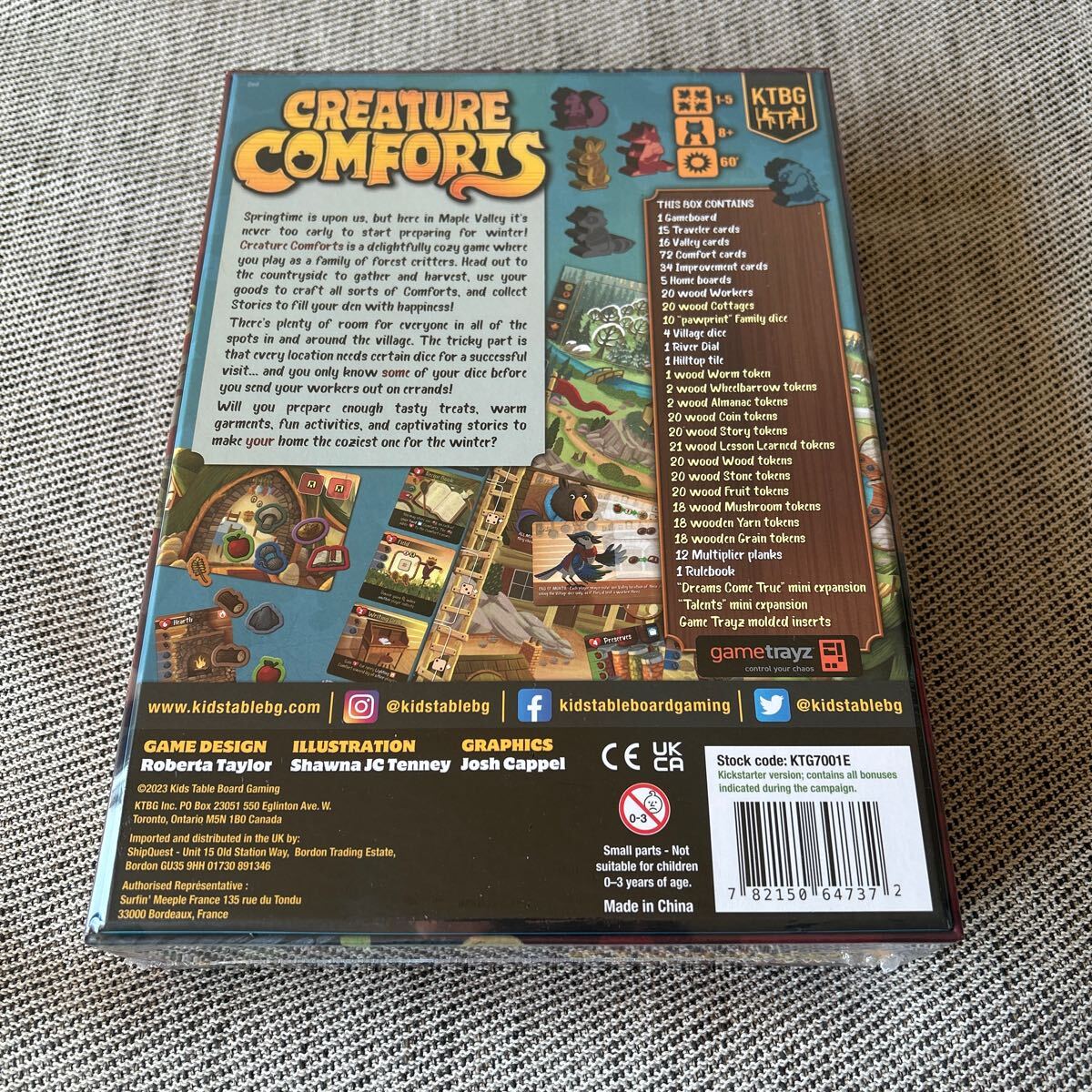 CREATURE COMFORTS Kickstart英語版 ボードゲーム の画像2