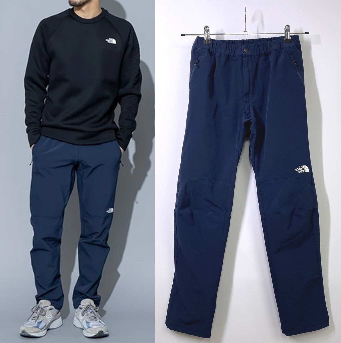 【定価1.7万円 美品 メンズ Ｍ】THE NORTH FACE ノースフェイス ALPINE LIGHT PANT アルパインライトパンツ ネイビー 紺 イージーパンツ_画像1