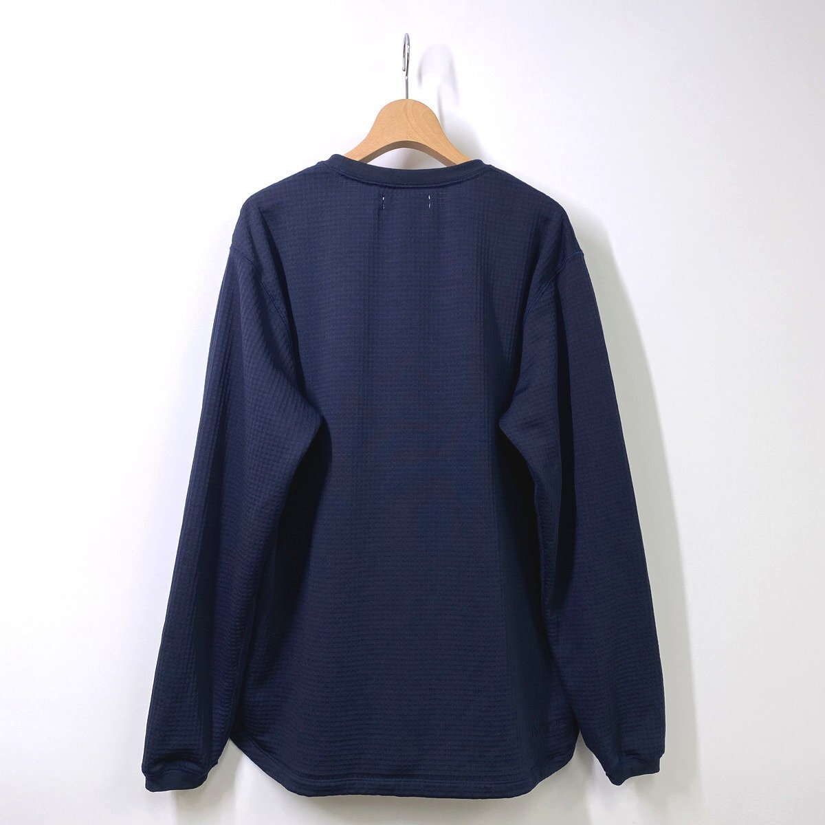 【定価1.5万円】nonnative ノンネイティブ DWELLER L/S TEE POLY FLEECE POLARTEC ポーラテックフリース 長袖Tシャツ 1 ネイビー 紺_画像2