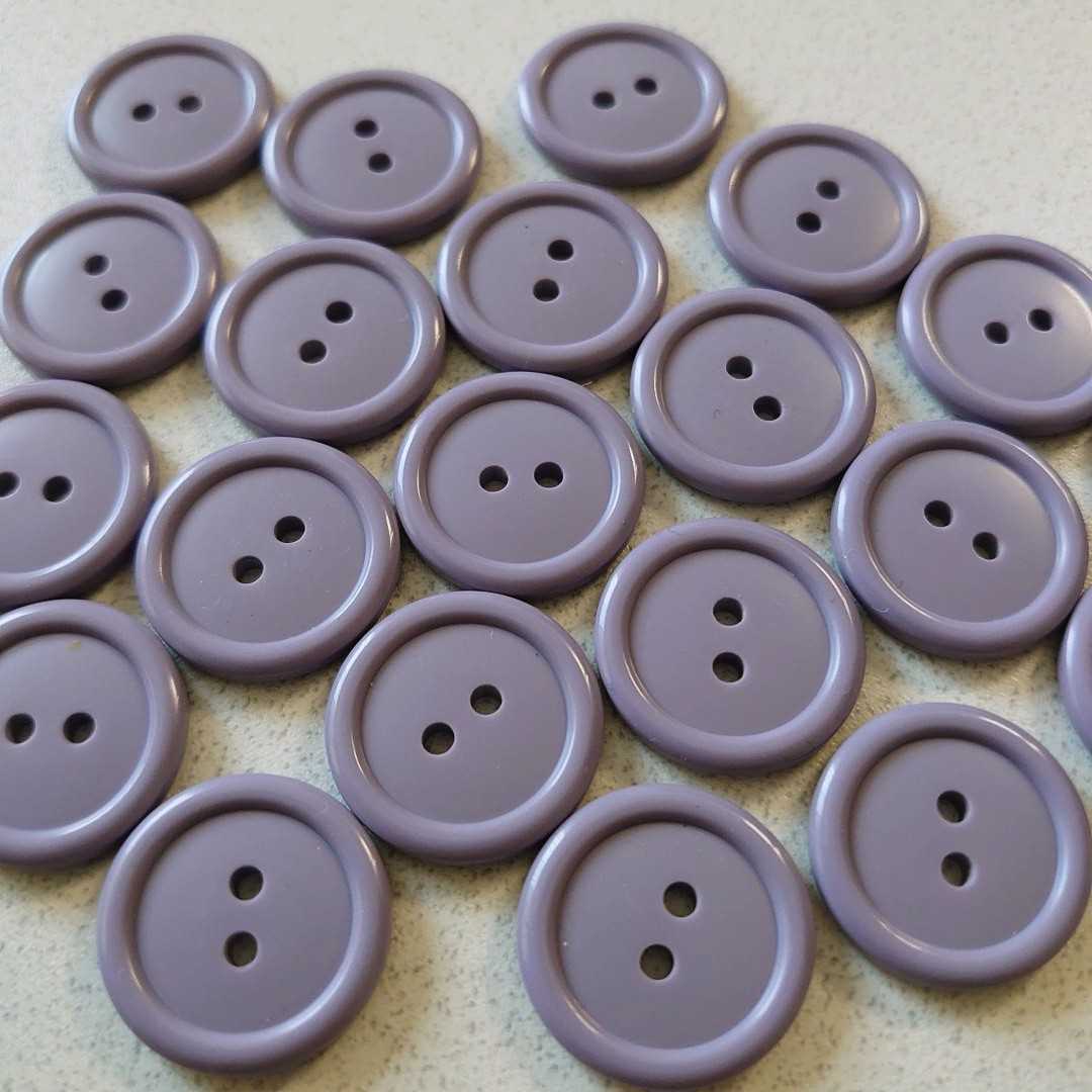 カラーボタン。薄紫。21㎜。30個。_画像1