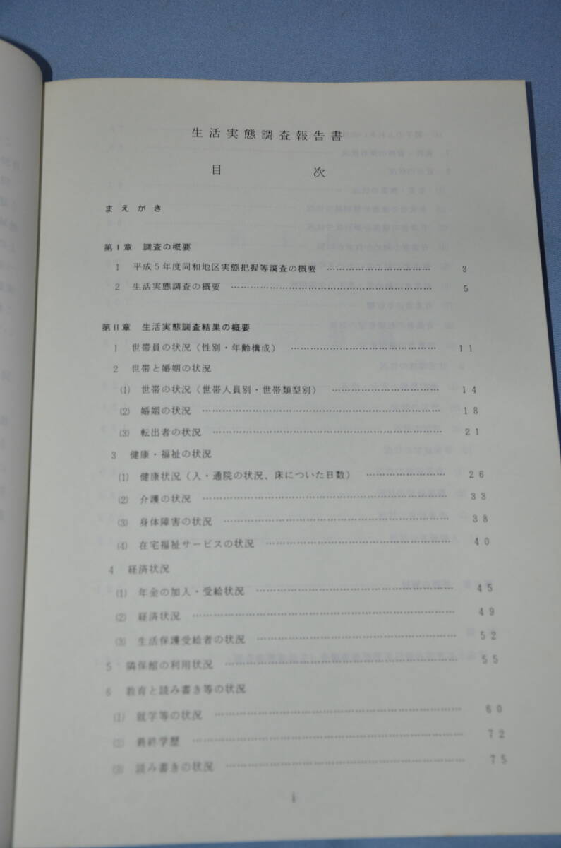 ☆銀河22 同和問題資料 平成５年同和地区生活調査報告書 総務庁の画像6