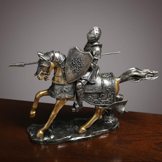 新作 北欧 騎士 馬 置物 レトロ インテリア 馬 オブジェ 工芸品 ヨーロッパ 雑貨 置き物 アン コレクション タの画像1