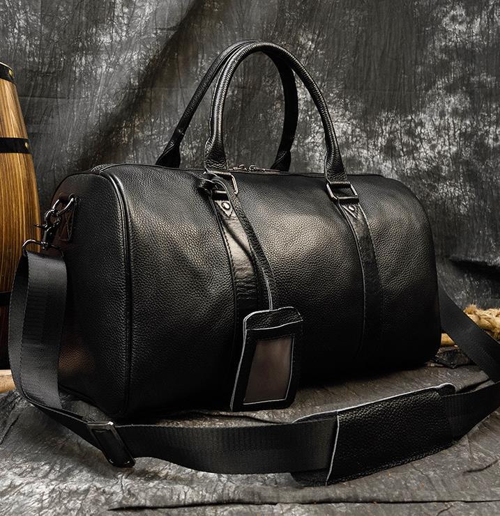  high capacity * Boston bag original leather men's high capacity shoes inserting attaching bottom tack attaching leather machine inside bringing in traveling bag independent cow leather travel bag Golf bag business trip 