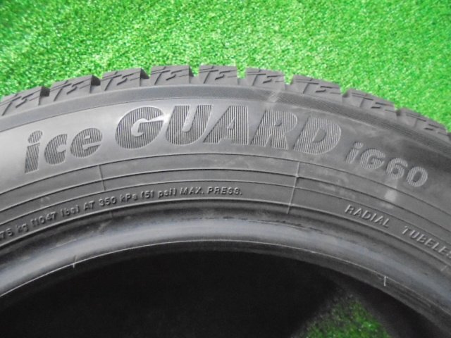 5EX324CD8) 送料無料 2022年製 175/60R16 ヨコハマタイヤ iceGUARD iG60 16インチスタッドレスタイヤ4本セットの画像8