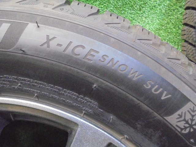 5EQ615AD4) 送料無料 2021年 225/65R17 ミシュラン X-ICE SNOW SUV スタッドレスタイヤ+17インチホイール4本セット　17×7J 114.3.×5H +38_画像3