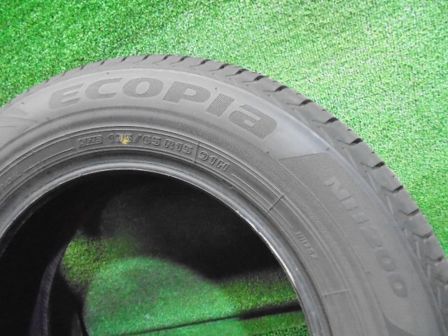 5EQ540BE7) 送料無料 2022年製 195/65R15 ブリヂストン ECOPIa NH200 15インチ夏タイヤ2本セット サマータイヤ_画像6