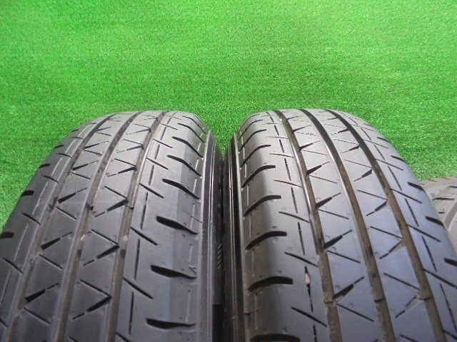 5ER303BD3) 送料無料 バリ山 2022年製 155/80R14 88/86N LT ヨコハマタイヤ BluEarth-Van RY55 夏タイヤ+14インチホイール4本セット 5J +39_画像7