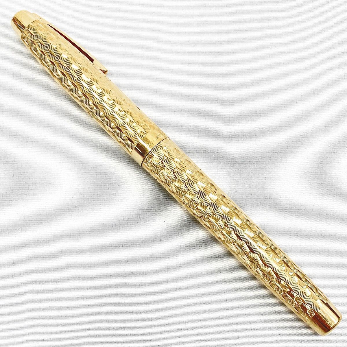 SHEAFFER シェーファー 万年筆 GOLD ELECTROPLATED ゴールド ペン先:14K-585 USA 筆記用具_画像2