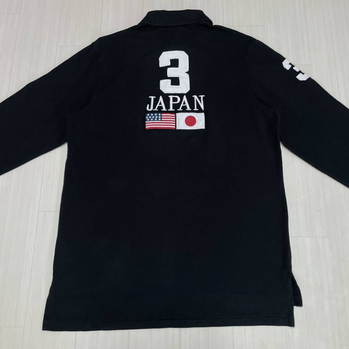 入手困難 ポロラルフローレン 刺繍 ビッグポニー JPN USA 日の丸 入手困難 ポロラルフローレン 刺繍 ビッグポニー JPN USA 日の丸