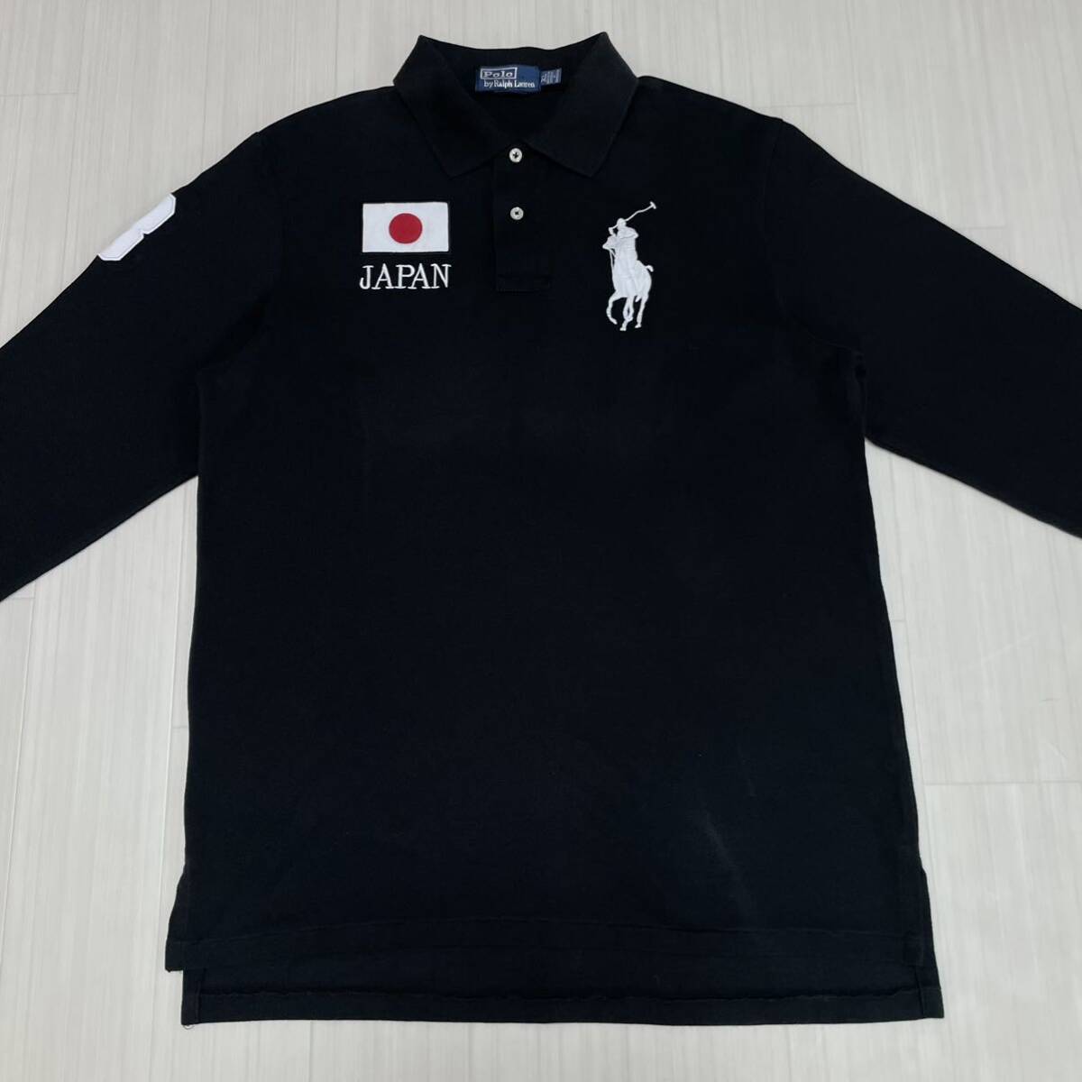 入手困難 ポロラルフローレン 刺繍 ビッグポニー JPN USA 日の丸 入手困難 ポロラルフローレン 刺繍 ビッグポニー JPN USA 日の丸