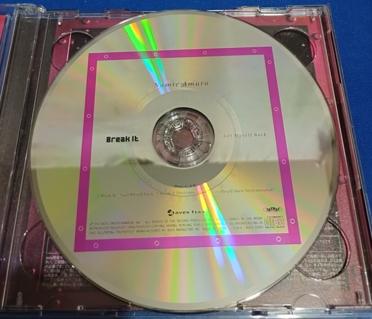 安室奈美恵 Break It/Get Myself BackジャケットA CD/DVD初回限定盤の画像3