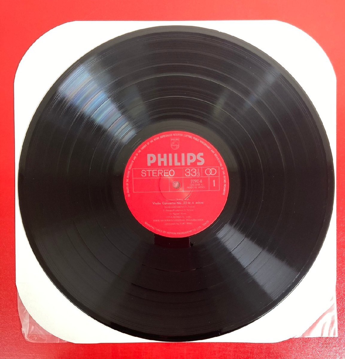 【レコードコレクター放出品】 LP ローラ・ボベスコ ヴィオッティ ヴァイオリン協奏曲 第22番 , 第23番 国内盤 PHILIPSの画像3