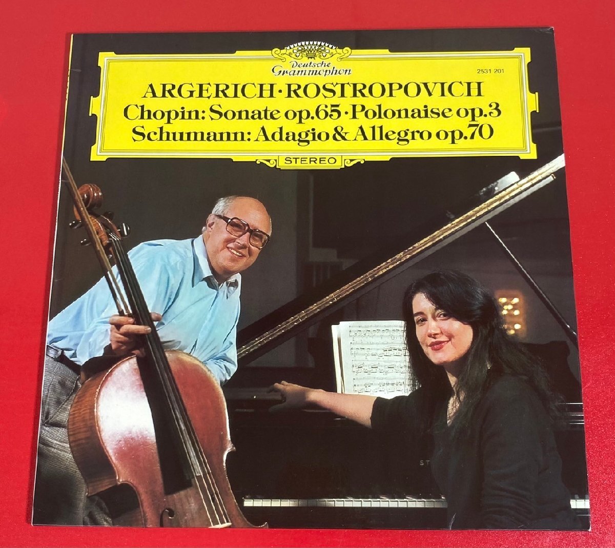 【レコードコレクター放出品】 LP ロストロポーヴィチ ショパン ソナタ op.65 他 西独盤 グラモフォンの画像1