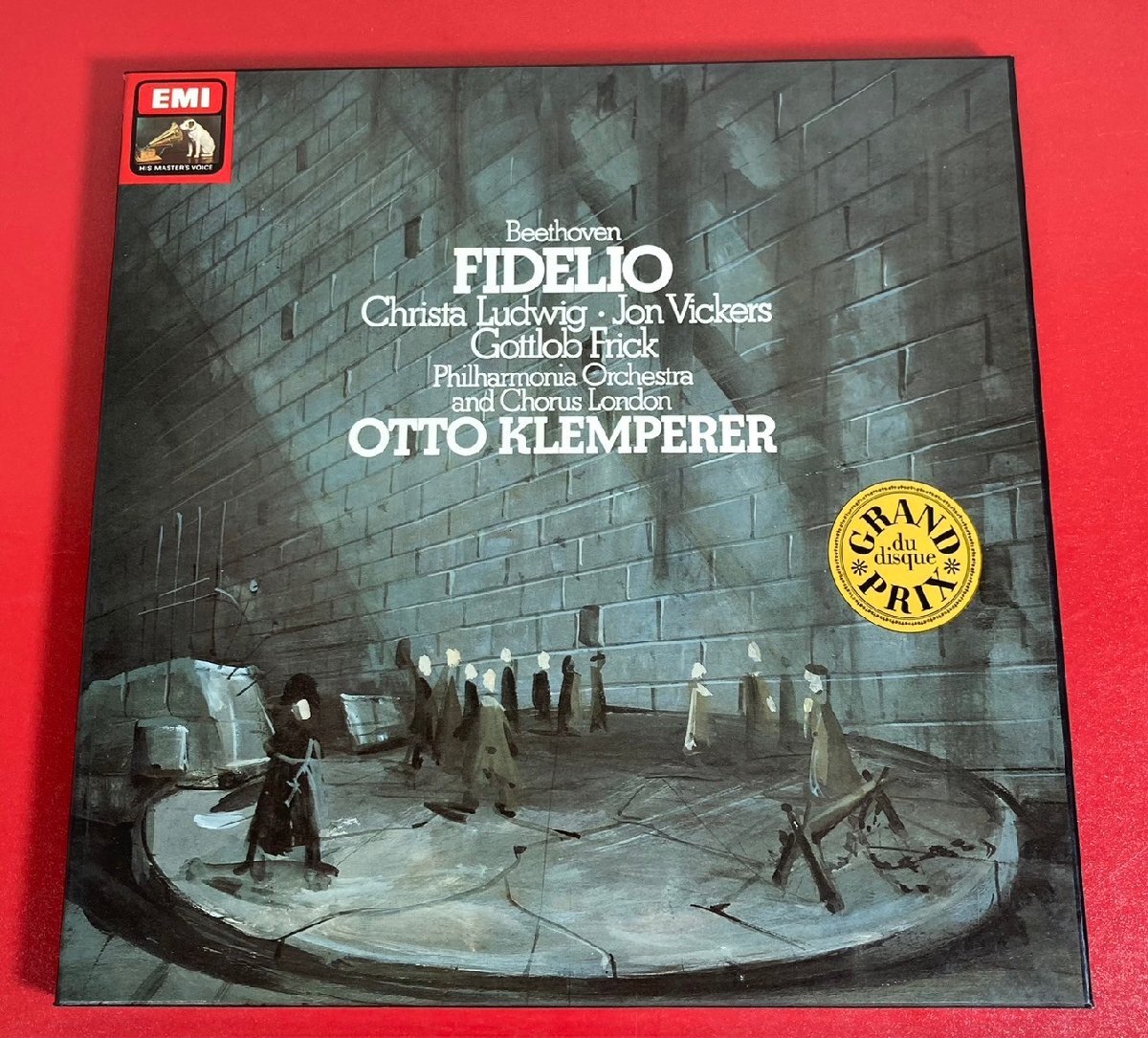 【レコードコレクター放出品】 LP　クレンペラー　ベートーヴェン　歌劇　フィデリオ　3枚組　独EMI