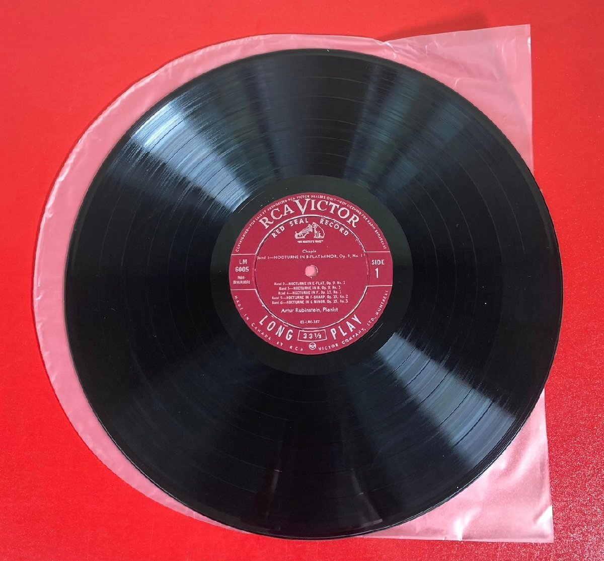 【レコードコレクター放出品】 LP ルービンシュタイン ショパン ノクターン 2枚組 米盤 RCA VICTORの画像5