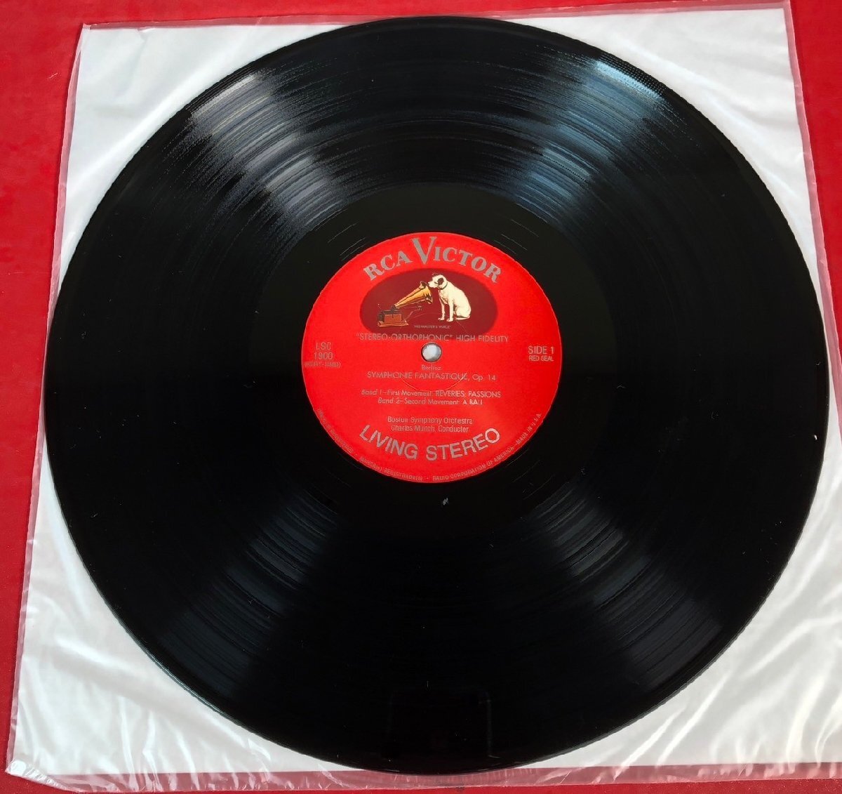 【レコードコレクター放出品】 LP ミュンシュ ベルリオーズ 幻想交響曲 Op. 14 RCA VICTOR LSC-1900 RED SEAL 米盤の画像3