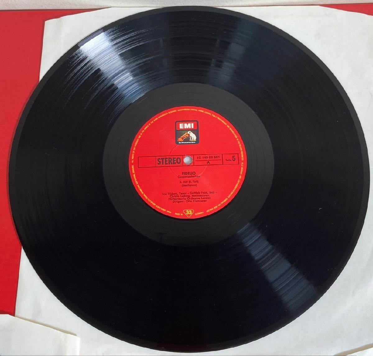 【レコードコレクター放出品】 LP　クレンペラー　ベートーヴェン　歌劇　フィデリオ　3枚組　独EMI_画像6