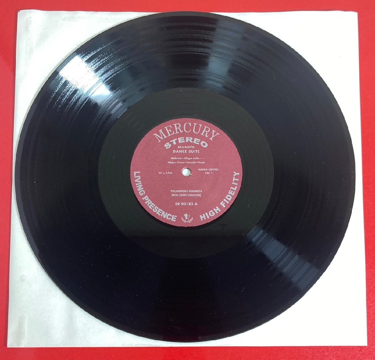 【レコードコレクター放出品】 LP　ドラティ　バルトーク・ベーラ　舞踏組曲　MERCURY　米盤_画像3